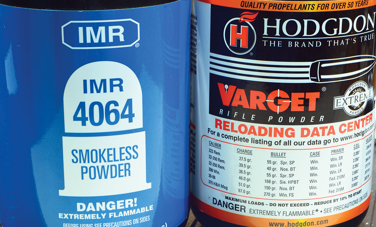 IMR-4064, introduced in the 1930s – a year or two after the Swift – is historically the best powder for the 220. Other powders come and go, but 4064 lives on, it seems, forever – and rightly so. Varget is Hodgdon’s 4064 equivalent in its “Extreme” series.